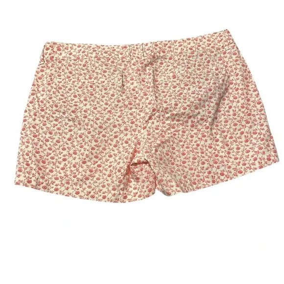 🟣Old Navy Red and White Floral Shorts - Size 14 - Picture 2 of 3